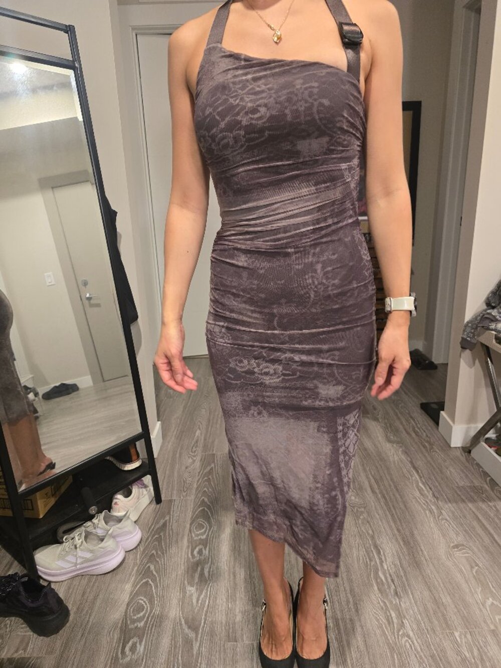 Urban Outfitters SILENCE & NOISE Womens XS Grey Gray Dress